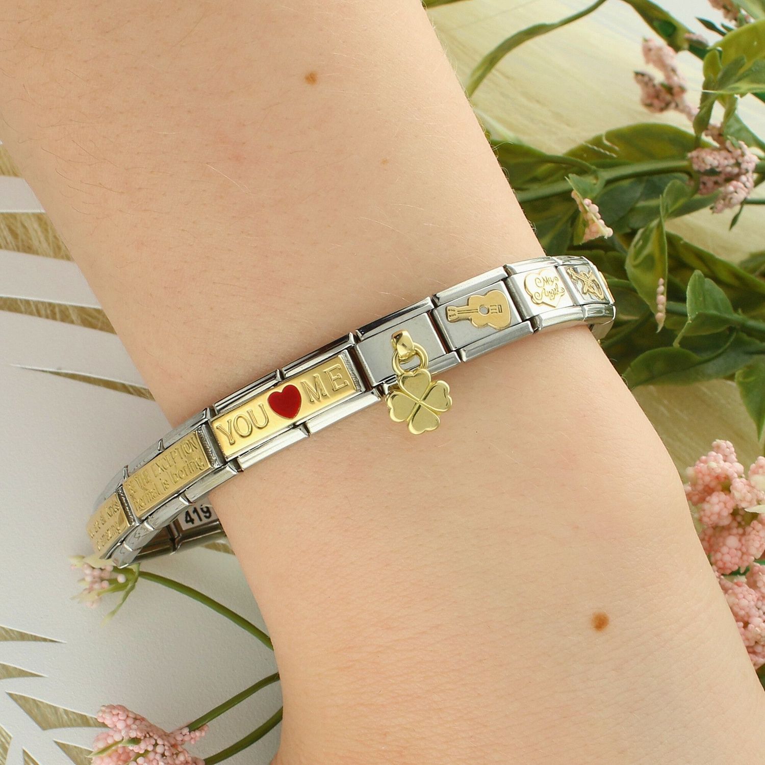 Nomination Double Link 18K zawieszka złoto 'Bądź wyjątkowa' 030710 23 biżuteria nomination nomination zawieszki nomination baza.jpg